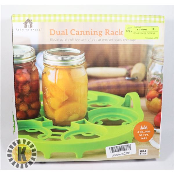 FARM TO TABLE DUAL CANNING RACK