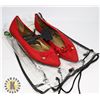 Image 1 : WOMENS RED FLATS SIZE 8