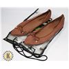 Image 1 : WOMENS BROWN SUEDE FLATS SIZE 10