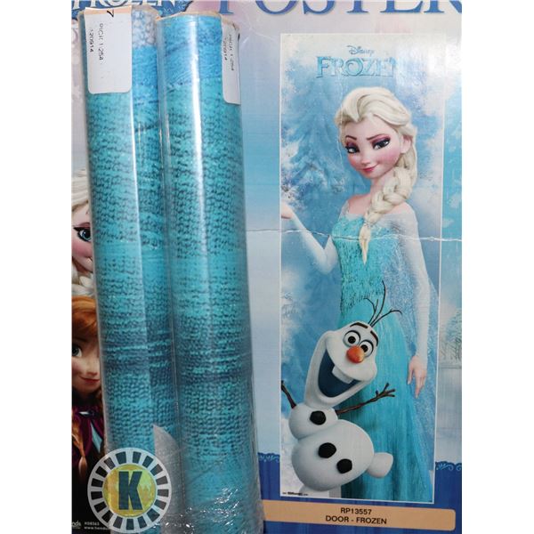 LOT OF TWO NEW DISNEY FROZEN WALL POSTER