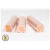 Image 1 : THREE UNCIRCULATED ROLLS OF 2011 CANADIAN PENNIES