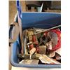 Image 2 : TOTE OF TROWELS, DRYWALL TOOLS, SAW BLADES