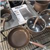 Image 2 : LOT OF ANOLON POTS AND PANS WITH "THE ROCK" STOVE TOP GRILL