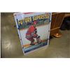 Image 2 : WOODEN POSTER OF ERIC LINDROS ROOKIE CARD 35 X 24 INCHES