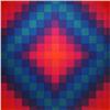 Image 1 : Verner Panton Chequerboard fabric on frame, Denmark, 1969, c. 1978