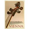 Image 1 : Hans Fabigan Vienna colored lithograph 1935