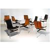 William Katavalos T-chairs, set of 8, USA 1952