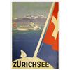 Image 1 : Art Deco Travelling poster, Switzerland c. 1930
