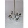 Image 1 : Mid Century Modern chrome chandelier 1970's USA