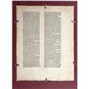 Image 2 : Gutenberg and Catholicon 1460, with Original Leaf