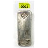 Image 1 : 100 Oz. Johnson Matthey .999 Silver Bar