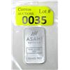 Image 1 : 1 Oz. Asahi Refining Mint .999 Silver Bar