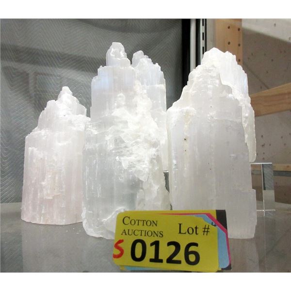 5 Selenite Healing Towers (Satin Spar)