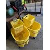 Image 1 : 2 Industrial Rubbermaid Mop Buckets