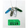 Image 1 : 4 Gemstone Energy Healing Point Pendants