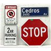 Image 1 : Metal Stop Sign & 3 Street Signs