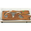 Image 1 : Carved Teak Root Eagle Wall Art - 44 x 16"