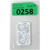 Image 1 : 1 Oz .9999 Silver 2020 Double Dragon Bar