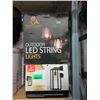 Image 1 : 1 Outdoor Wall Light & 1 String of LED Lights