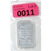 Image 1 : 1 Oz. Johnson Matthey .999 Silver Bar