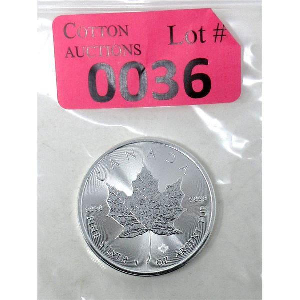 1 Oz .9999 Silver 2022 Canadian Maple Leaf Coin