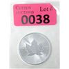 Image 1 : 1 Oz .9999 Silver 2022 Canadian Maple Leaf Coin