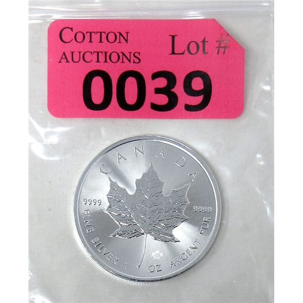 1 Oz .9999 Silver 2021 Canadian Maple Leaf Coin