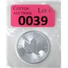 Image 1 : 1 Oz .9999 Silver 2021 Canadian Maple Leaf Coin