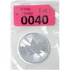 Image 1 : 1 Oz .9999 Silver 2021 Canadian Maple Leaf Coin