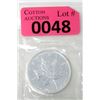 Image 1 : 1 Oz .9999 Silver 1989 Canadian Maple Leaf Coin