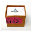 Image 2 : Swiss Blue Topaz & Diamond Solitaire Ring