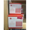 Image 1 : 3 Boxes of 100 Red 5" Candles - 1/2" Diameter