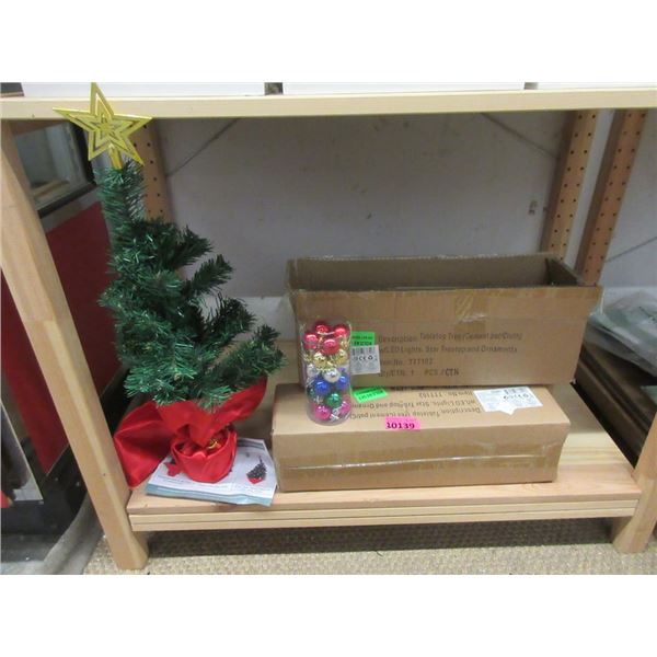 3 New 24" Table Top Christmas Trees in Pots