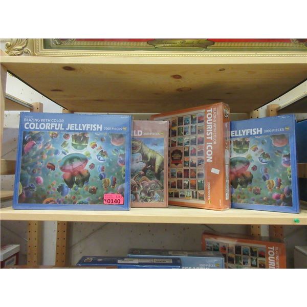 4 New 2000 Piece Jig Saw Puzzles