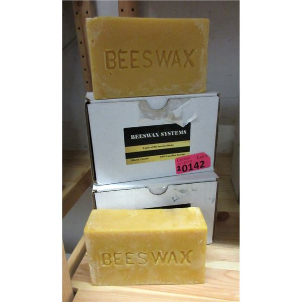 2 Boxes of 2 x 1 Lbs. Canadian Beeswax Blocks