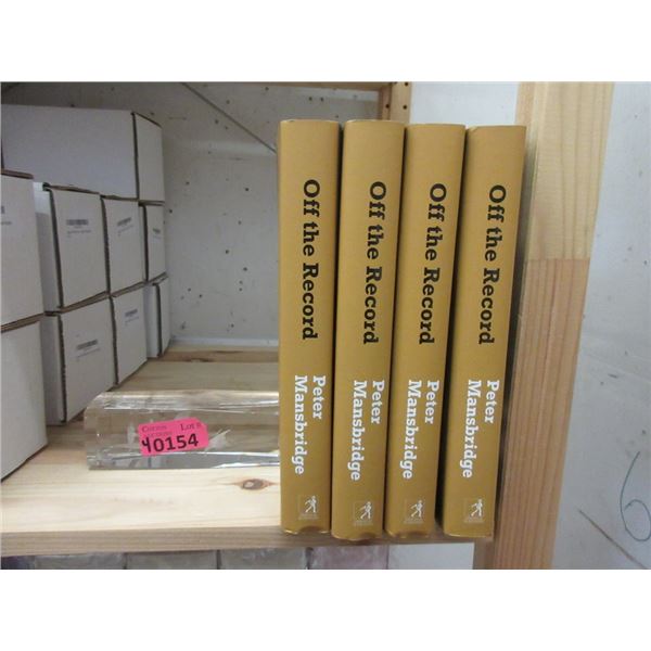 4 New Peter Mansbridge "Off The Record" Books