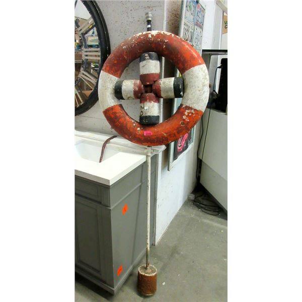 Marine Art Made From Life Preserver & Pipe