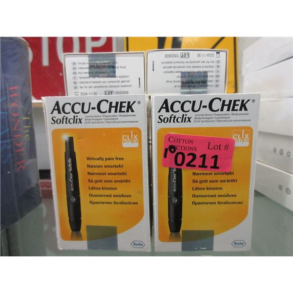 10 New Accu-Chek Softclix Lancing Devices