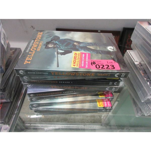 10 New "Yellowstone" Assorted Seasons DVDs