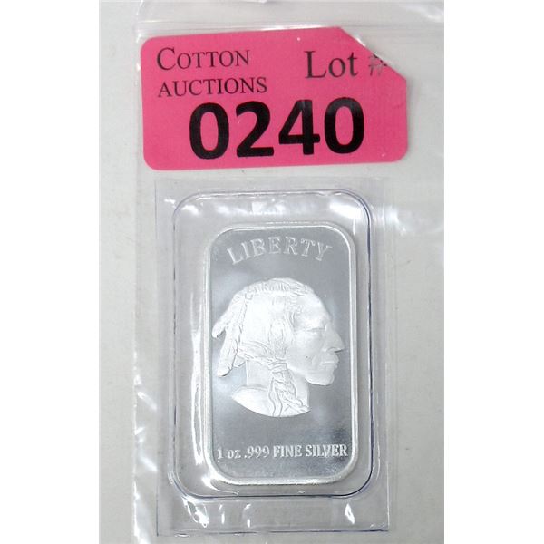 1 Oz. First Nations Liberty .999 Silver Bar