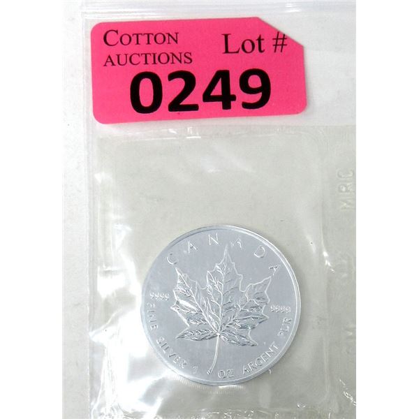 1 Oz .9999 Silver 1990 Canadian Maple Leaf Coin