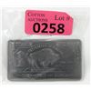 Image 1 : 1 Oz . USA Mint 999 Fine Titanium Buffalo Bar