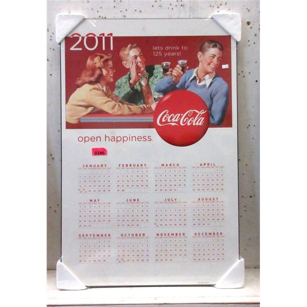 Unused 2011 Coca-Cola Wall Calendar