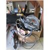 Box of Assorted Tools, Parts & Hedge Trimmer