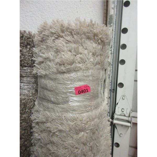 5' x 7' Ivory Shag Area Carpet