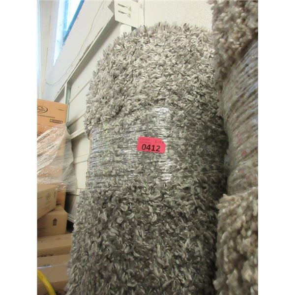 8' x 10' Grey Speckled Shag Area Carpet