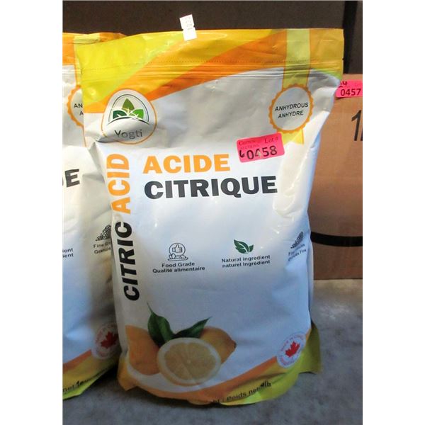 6 x 10 lb. Bags of Food Grade Citric Acid