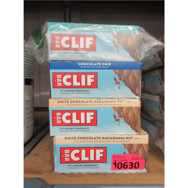 4 Boxes of Assorted Clif Bars