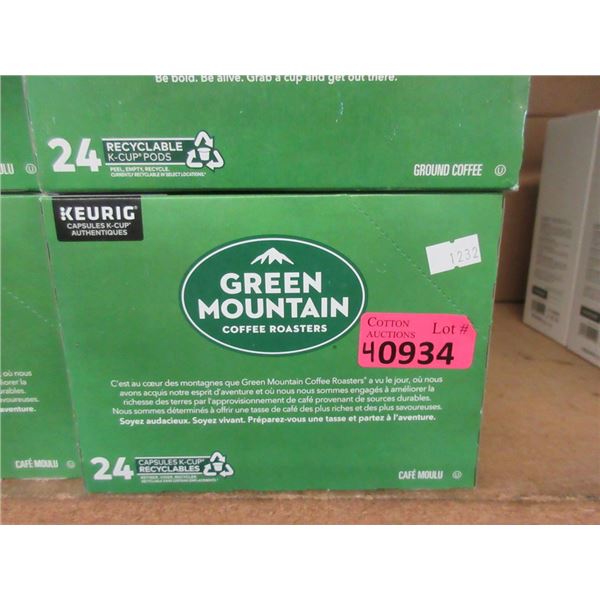 4 Boxes of 24 Green Mountain K-Cup Coffee Pods