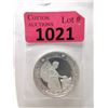 Image 1 : 1 Oz. .999 Fine Silver 2021 St. Helena Angel Coin